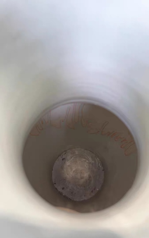 古玩陶瓷清中期 豆青釉青花大瓶真品鑒賞圖