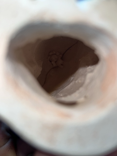 古玩陶瓷素三彩石灣窯瓷像真品鑒賞圖