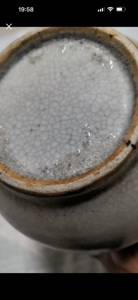 古玩陶瓷哥釉天球瓶真品鑒賞圖