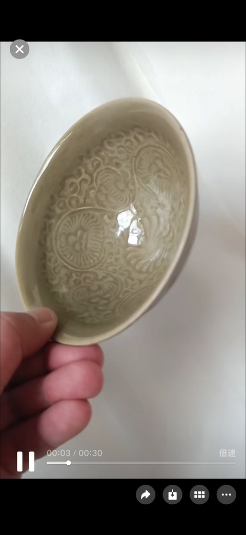 古玩陶瓷青瓷碗真品鑒賞圖