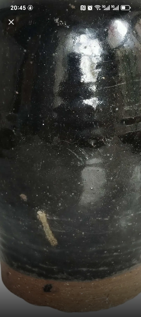 古玩陶瓷磁州窯黑釉梅瓶真品鑒賞圖
