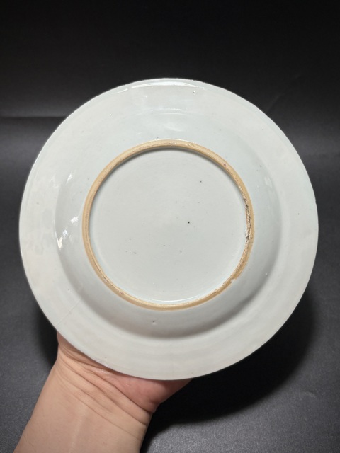 古玩陶瓷清雍正·粉彩花卉紋折沿盤一對拍賣,當前價格1280元