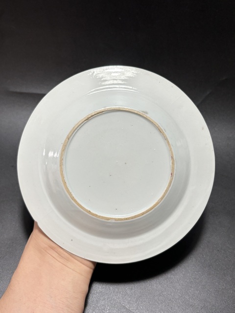 古玩陶瓷清雍正·粉彩花卉紋折沿盤一對拍賣,當前價格1280元