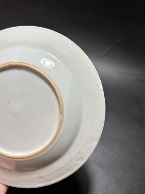 古玩陶瓷清雍正·粉彩花卉紋折沿盤一對拍賣,當前價格1280元