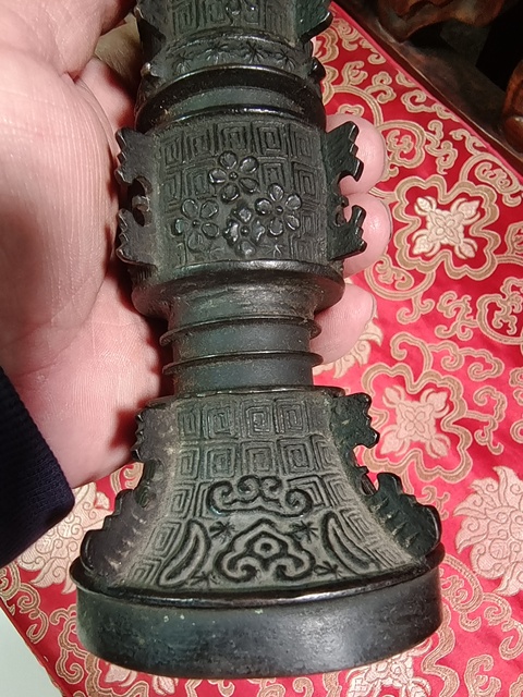 古玩銅器銅觚真品鑒賞圖