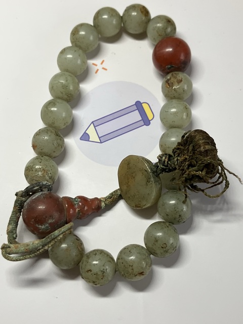 古玩玉器老玉珠手串真品鑒賞圖