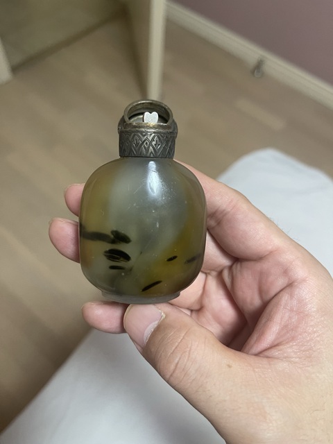 古玩玉器瑪瑙雕“素紋鼻煙壺”真品鑒賞圖