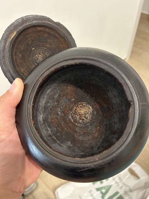 古玩雜項木罐子真品鑒賞圖
