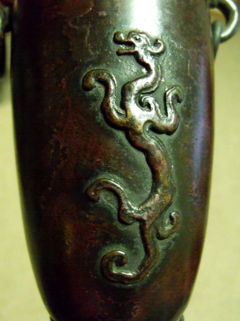 古玩銅器銅瓶真品鑒賞圖