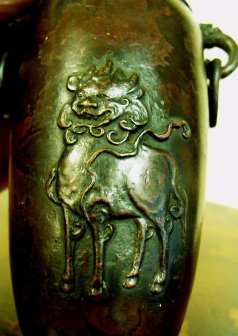 古玩銅器銅瓶真品鑒賞圖
