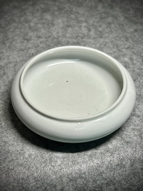 古玩陶瓷白釉鏜鑼洗真品鑒賞圖