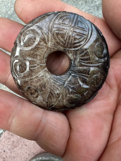 古玩玉器提油仿古“玉璧”真品鑒賞圖