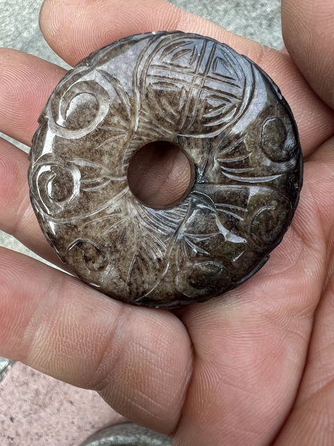 古玩玉器提油仿古“玉璧”真品鑒賞圖