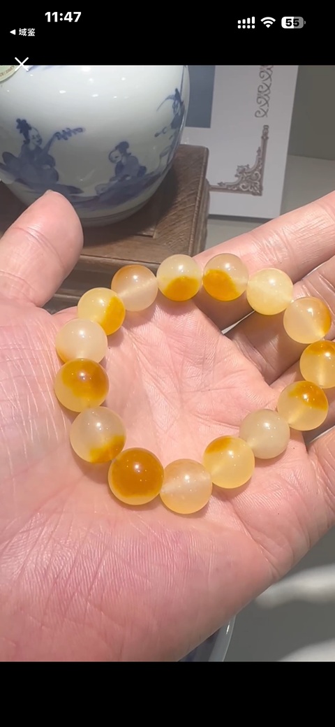 古玩玉器手鏈真品鑒賞圖