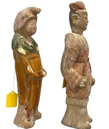 古玩陶瓷女唐代男南北朝真品鑒賞圖