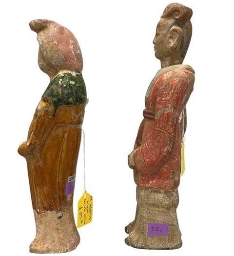 古玩陶瓷女唐代男南北朝真品鑒賞圖