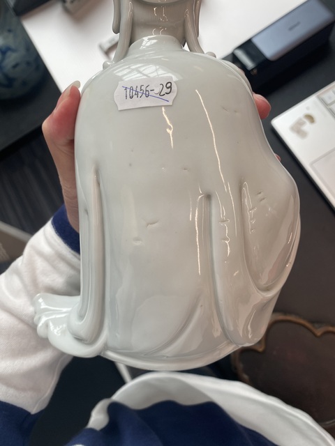 古玩陶瓷德化白瓷觀音菩薩造像真品鑒賞圖