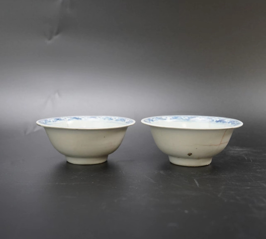 古玩陶瓷麒麟望月青花小碗拍賣,當前價格12500元