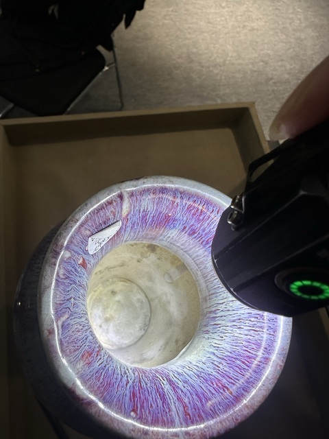古玩陶瓷窯變釉觀音瓶真品鑒賞圖