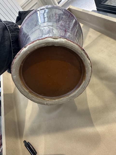 古玩陶瓷窯變釉觀音瓶真品鑒賞圖
