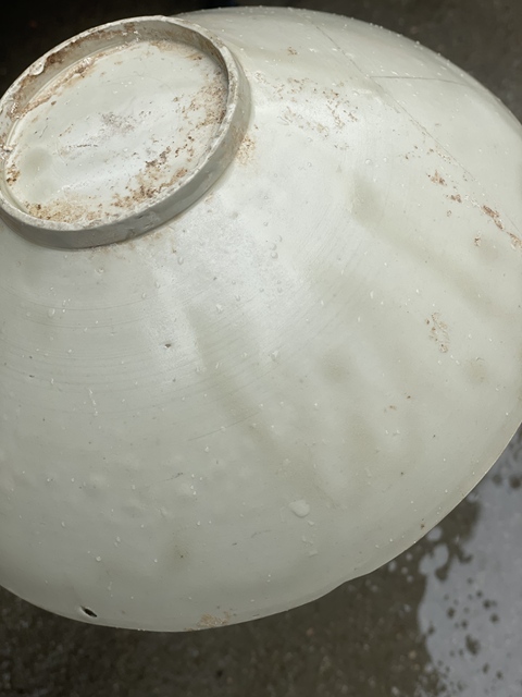 古玩陶瓷宋代·青釉暗刻雙魚紋花口碗 真品鑒賞圖