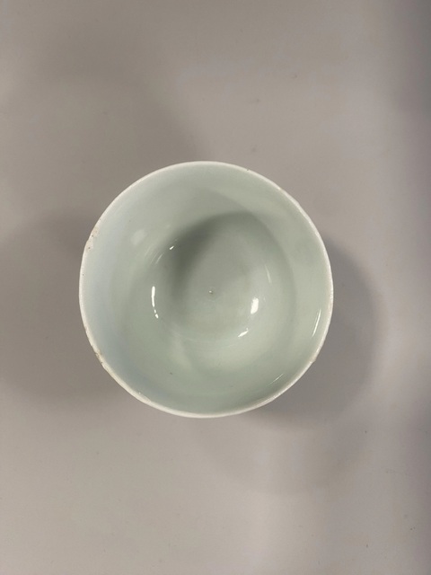 古玩陶瓷人物紋青花杯真品鑒賞圖