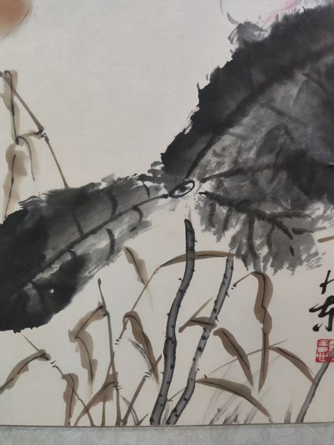 古玩字畫山西名家簫旭東 荷香拍賣,當前價格1元