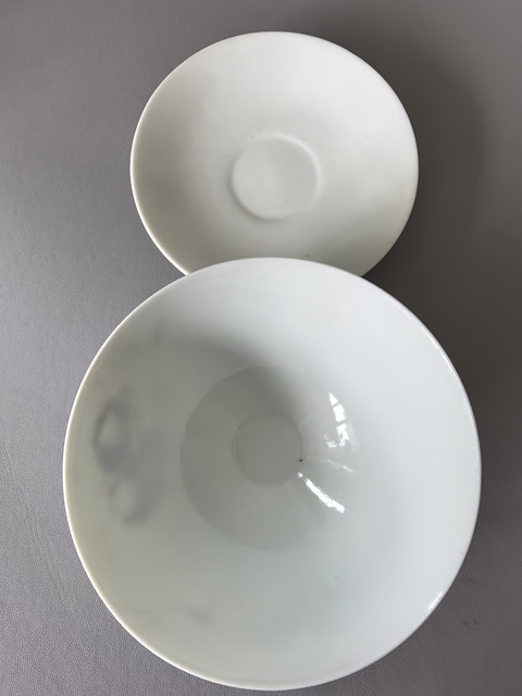 古玩陶瓷日本明治青花彩繪嬰戲圖蓋碗真品鑒賞圖