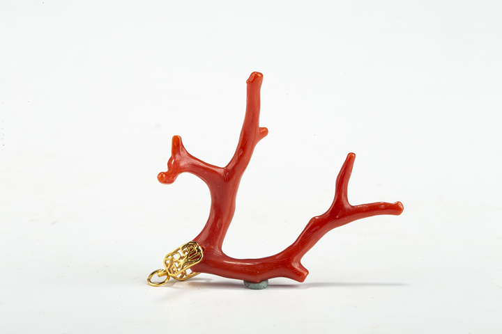 古玩雜項當代·珊瑚隨型吊墜真品鑒賞圖