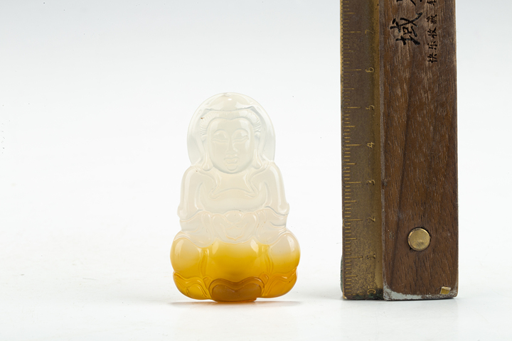 古玩玉器當代·玉髓觀音珮真品鑒賞圖