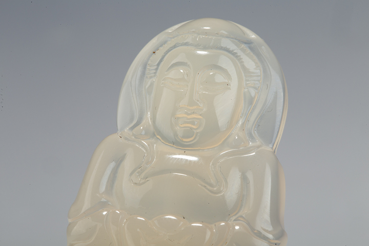 古玩玉器當代·玉髓觀音珮真品鑒賞圖