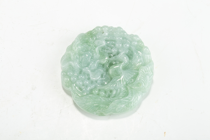 古玩玉器當代·翡翠花鳥牌飾真品鑒賞圖