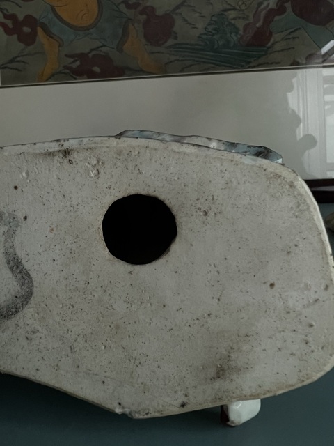 古玩陶瓷粉彩花卉人物瓷像真品鑒賞圖