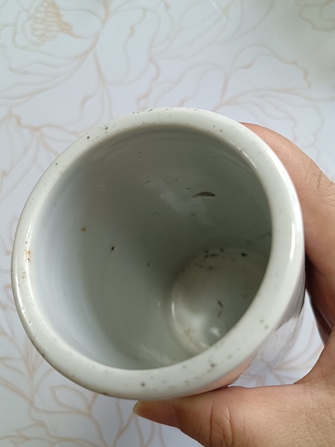 古玩陶瓷青花山水紋筆筒真品鑒賞圖