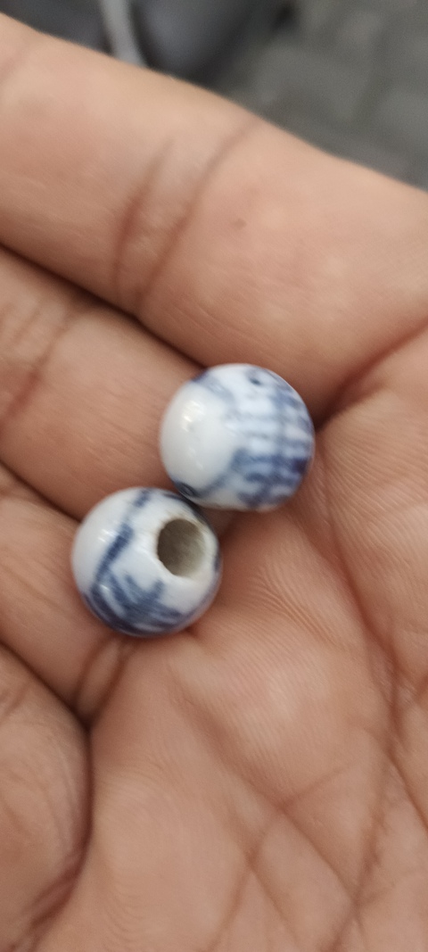 古玩陶瓷青花瓷珠子真品鑒賞圖