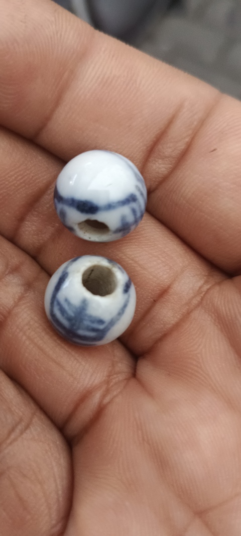 古玩陶瓷青花瓷珠子真品鑒賞圖