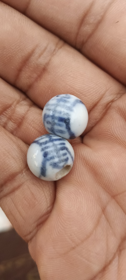 古玩陶瓷青花瓷珠子真品鑒賞圖
