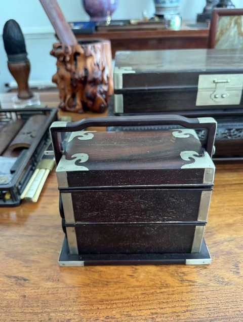 古玩雜項提盒真品鑒賞圖