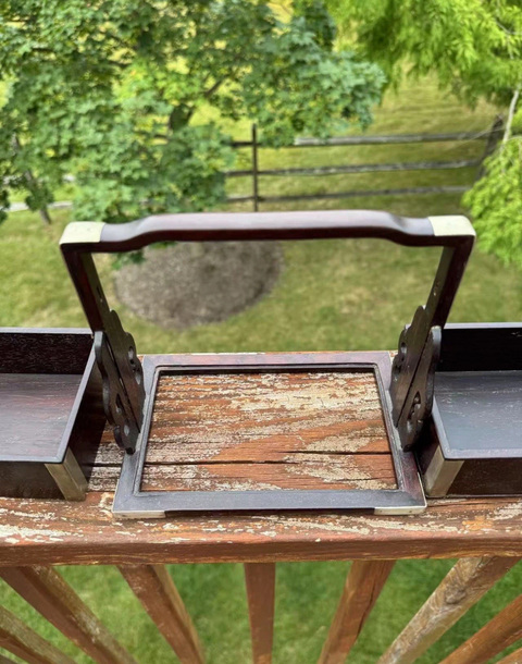 古玩雜項紫檀提盒真品鑒賞圖