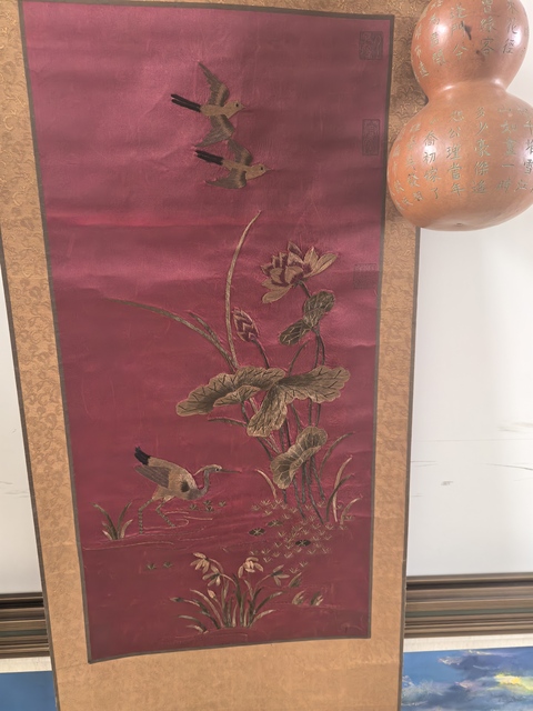 古玩雜項(xiàng)刺繡畫真品鑒賞圖