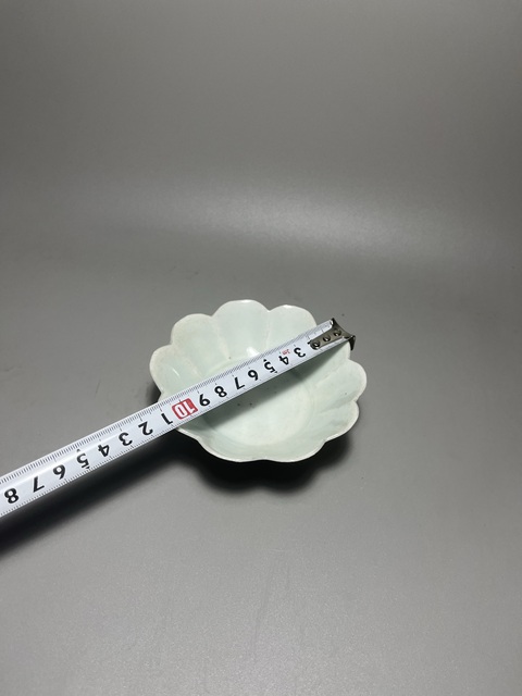 古玩陶瓷建寧窯影青十花口洗真品鑒賞圖