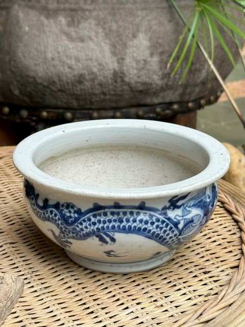 古玩陶瓷 龍紋青花香爐真品鑒賞圖