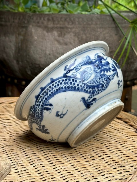 古玩陶瓷 龍紋青花香爐真品鑒賞圖