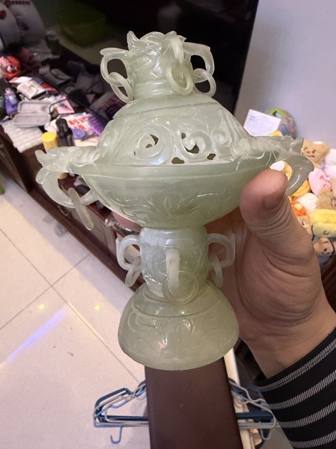古玩玉器香薰爐真品鑒賞圖