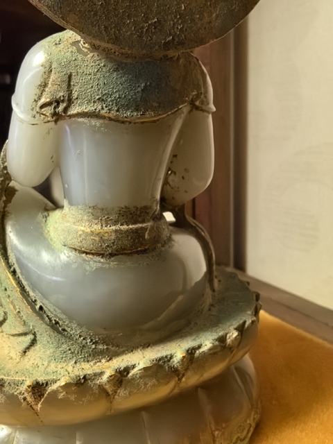 古玩玉器和田玉雕“觀音”擺件真品鑒賞圖