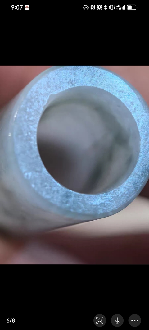古玩玉器翡翠雕“素紋翎管”真品鑒賞圖