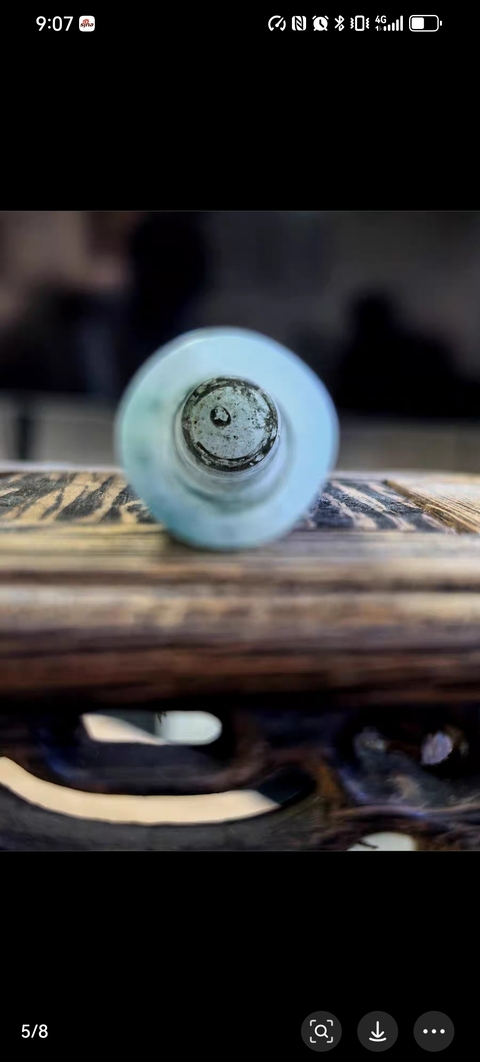 古玩玉器翡翠雕“素紋翎管”真品鑒賞圖