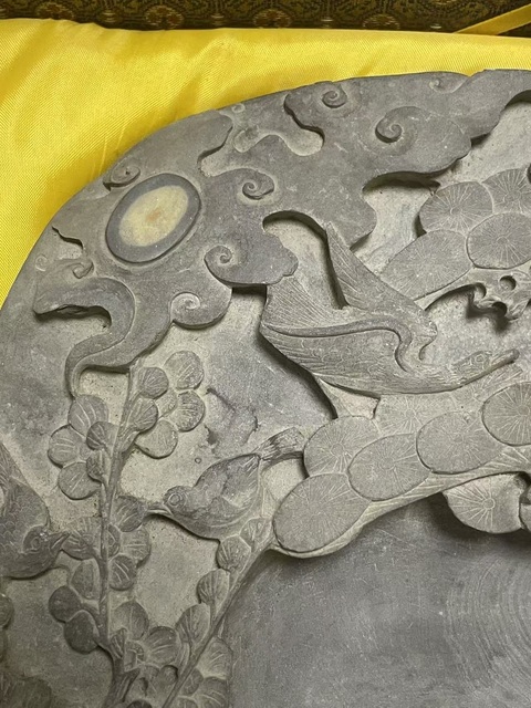 古玩雜項龍鳳硯真品鑒賞圖