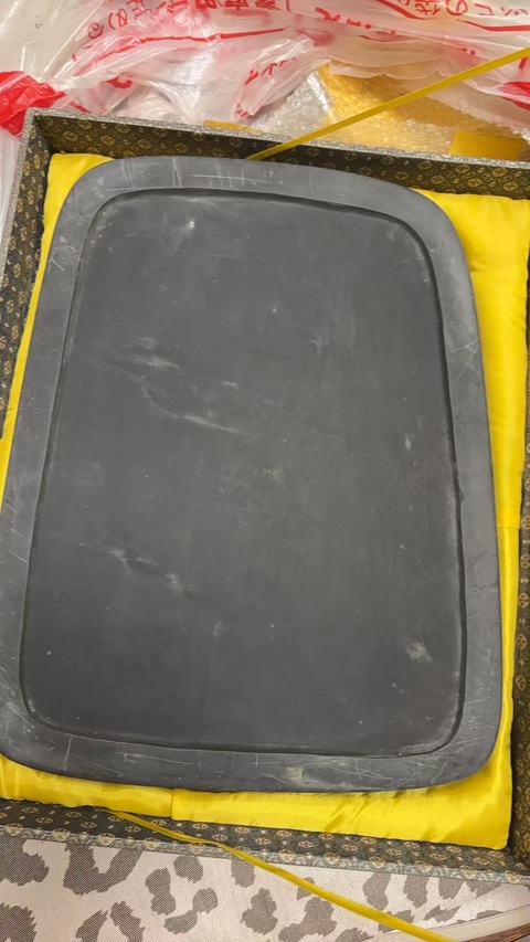 古玩雜項龍鳳硯真品鑒賞圖