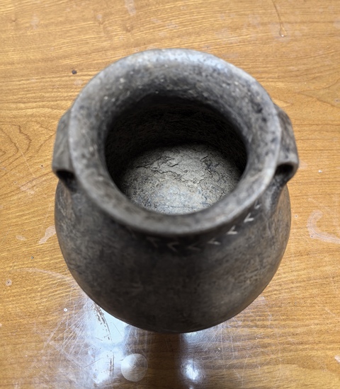 古玩陶瓷陶雙耳罐真品鑒賞圖